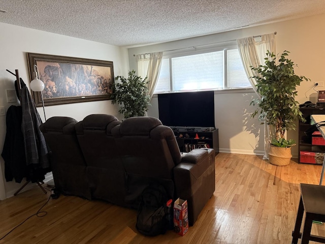 9513 Kelvin Ln Unit 2111, Schiller Park, IL 60176 - living area with wood finished floors and a textured ceiling