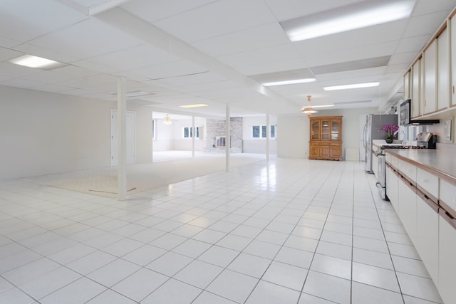 921 Cassie Dr, Joliet, IL 60435 - interior space with a drop ceiling