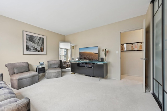 1325 N State Pkwy Unit 8E, Chicago, IL 60610 - living area featuring carpet flooring and baseboards