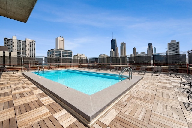 1325 N State Pkwy Unit 8E, Chicago, IL 60610 - community pool with a view of skyline
