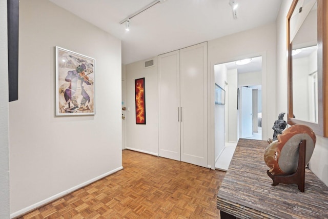 1325 N State Pkwy Unit 8E, Chicago, IL 60610 - hall with rail lighting and baseboards