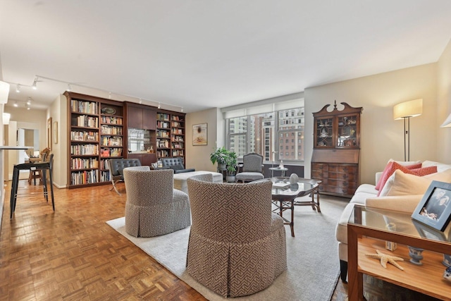 1325 N State Pkwy Unit 8E, Chicago, IL 60610 - living area with track lighting
