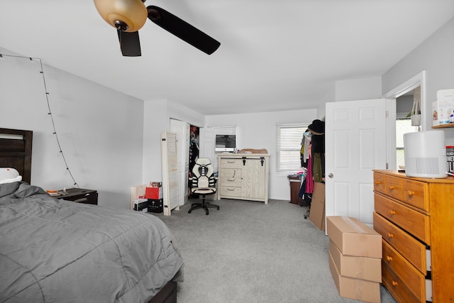 1100 Singleton Dr, Roselle, IL 60172 - bedroom featuring carpet floors and a ceiling fan
