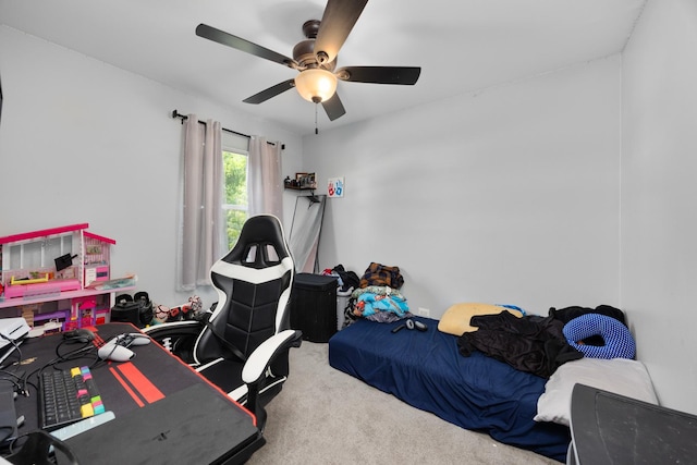 1100 Singleton Dr, Roselle, IL 60172 - bedroom with carpet and ceiling fan