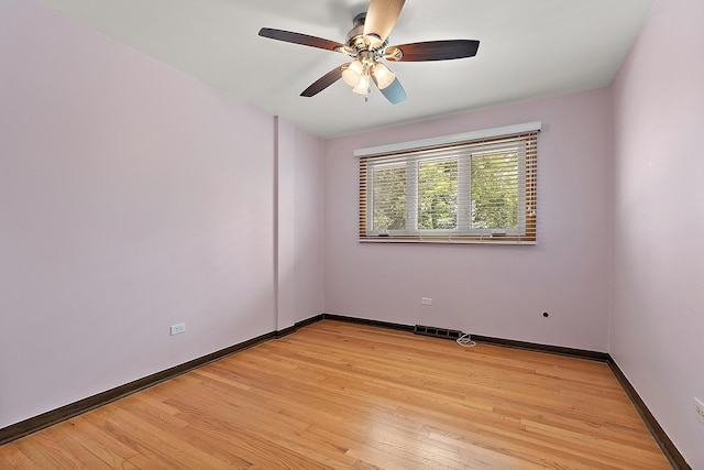 15363 Sunflower Ct, Orland Park, IL 60462 - unfurnished room featuring light wood-style flooring and ceiling fan