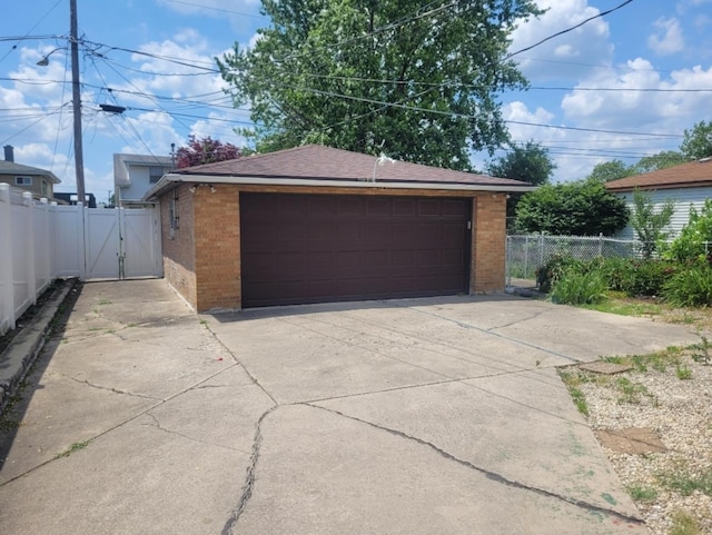 16030 Gauger Ave, Harvey, IL 60426 - detached garage featuring a gate