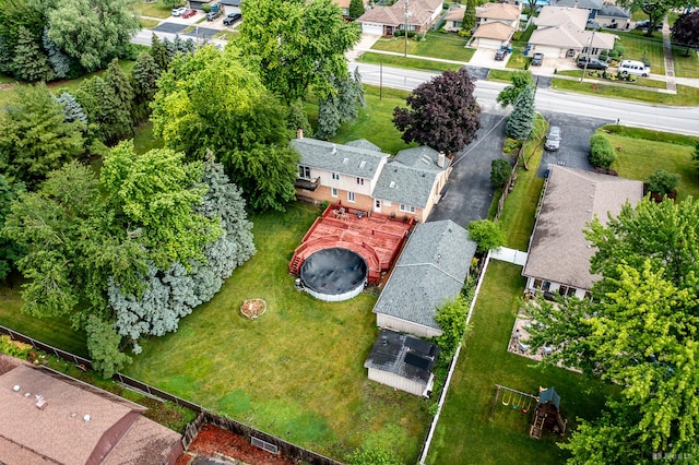 5821 W 127th St, Palos Heights, IL 60463 - aerial perspective of suburban area