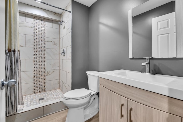 1549 Revere Cir, Schaumburg, IL 60193 - full bath with vanity, a shower stall, and wood finished floors