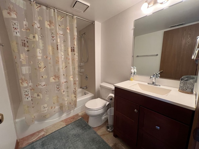 11111 Heritage Dr Unit 2A, Palos Hills, IL 60465 - full bath with shower / tub combo with curtain, vanity, and tile patterned flooring