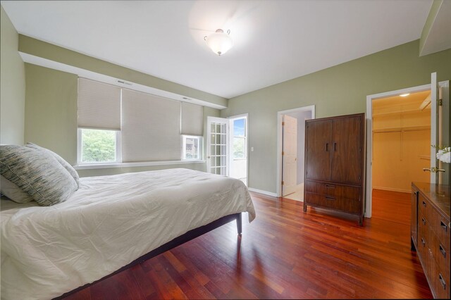 3002 W Montrose Ave Unit 2A, Chicago, IL 60618 - bedroom featuring wood finished floors and a walk in closet