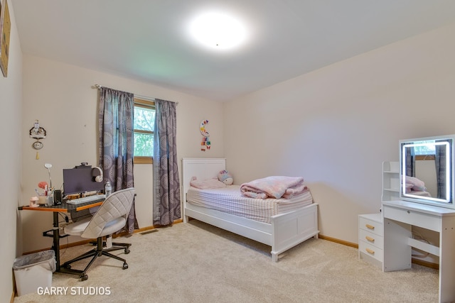 2N436 Bernice Ave, Glen Ellyn, IL 60137 - bedroom featuring an office area and light colored carpet