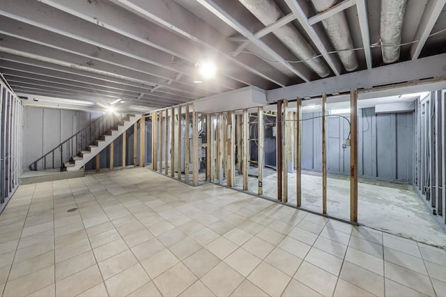 418 Surrey Ln, Lindenhurst, IL 60046 - unfinished below grade area with stairway