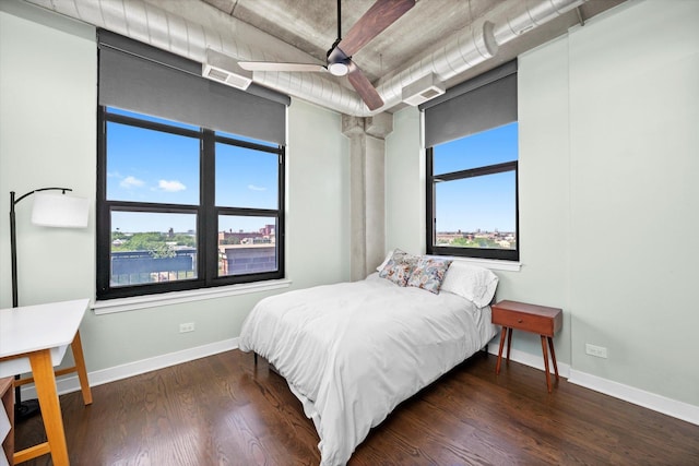 811 W 15th Pl Unit 709, Chicago, IL 60608 - bedroom with baseboards and wood finished floors