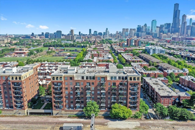 811 W 15th Pl Unit 709, Chicago, IL 60608 - aerial view of city skyline