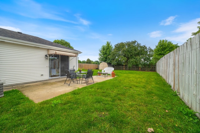 750 Shady Ln, Aurora, IL 60506 - fenced backyard featuring a shed and a patio