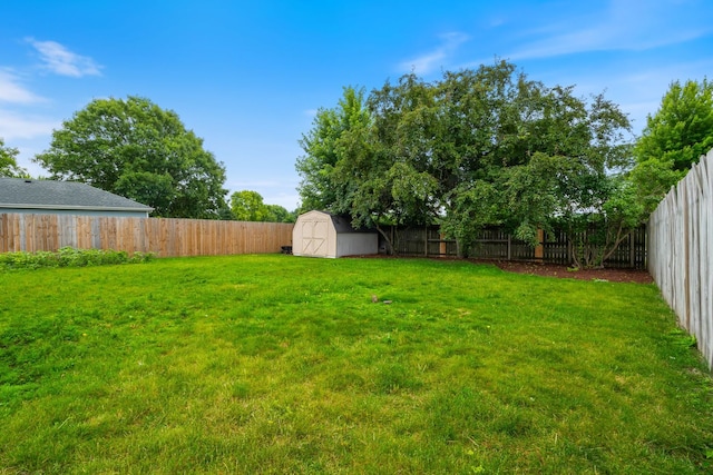 750 Shady Ln, Aurora, IL 60506 - fenced backyard featuring a storage unit
