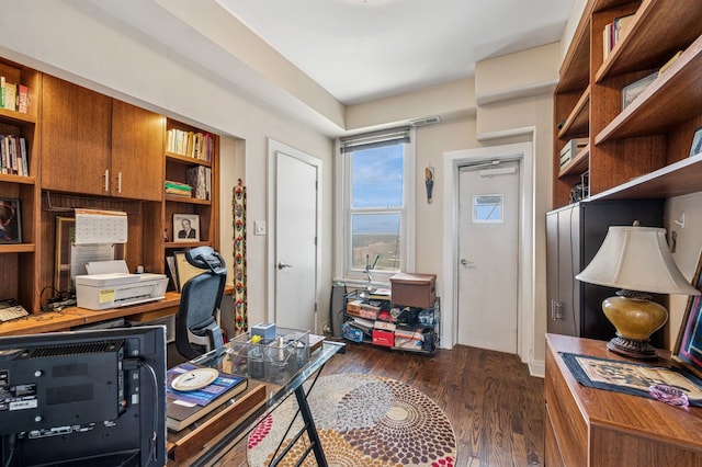 5000 S E End Ave Unit 18C, Chicago, IL 60615 - home office featuring dark wood-type flooring