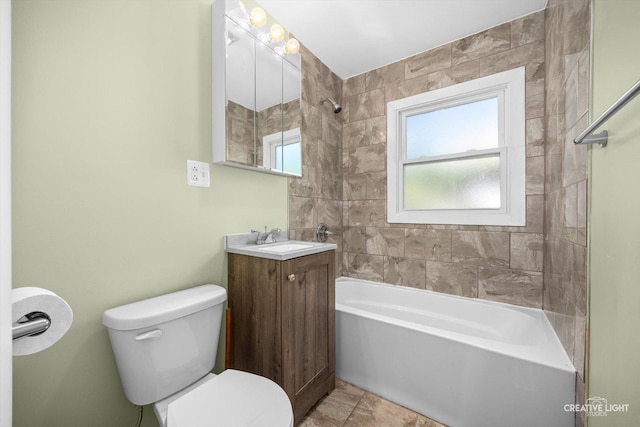 1806 E Sauk Trl, Sauk Village, IL 60411 - bathroom featuring bathtub / shower combination and vanity