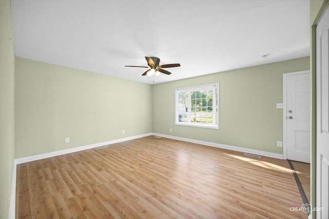 1806 E Sauk Trl, Sauk Village, IL 60411 - spare room featuring ceiling fan and light wood finished floors