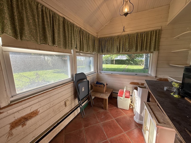 325 E Waupansie St, Dwight, IL 60420 - sunroom with vaulted ceiling and baseboard heating