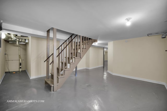 11402 S Calumet Ave, Chicago, IL 60628 - finished below grade area with baseboards and stairway