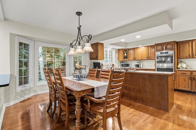 124 Hidden Oaks Dr, Barrington, IL 60010 - dining space featuring light wood-style flooring and recessed lighting