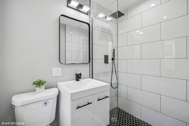 12830 S Carpenter St, Calumet Park, IL 60827 - full bathroom featuring vanity and tiled shower