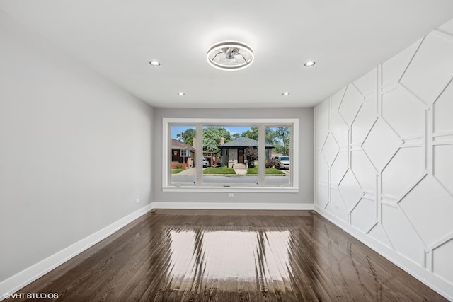 12830 S Carpenter St, Calumet Park, IL 60827 - unfurnished room with recessed lighting and wood finished floors