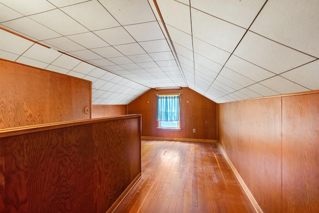 1716 Court St, Mchenry, IL 60050 - bonus room with wood-type flooring and lofted ceiling