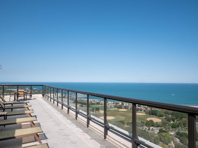 1560 N Sandburg Ter Unit 4301-4303, Chicago, IL 60610 - balcony with a water view