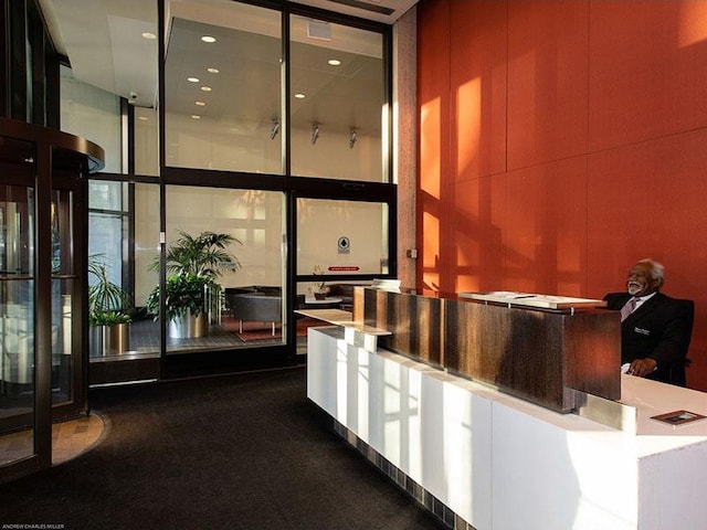 1560 N Sandburg Ter Unit 4301-4303, Chicago, IL 60610 - reception area with a high ceiling