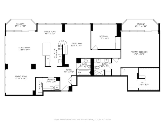 1560 N Sandburg Ter Unit 4301-4303, Chicago, IL 60610 - view of home floor plan