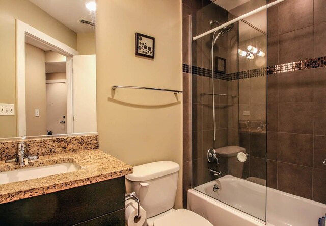 3201 W Leland Ave Unit 406, Chicago, IL 60625 - bathroom featuring vanity and combined bath / shower with glass door