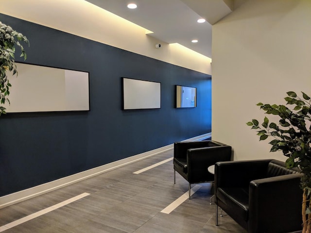 3201 W Leland Ave Unit 406, Chicago, IL 60625 - lobby with recessed lighting and a security system