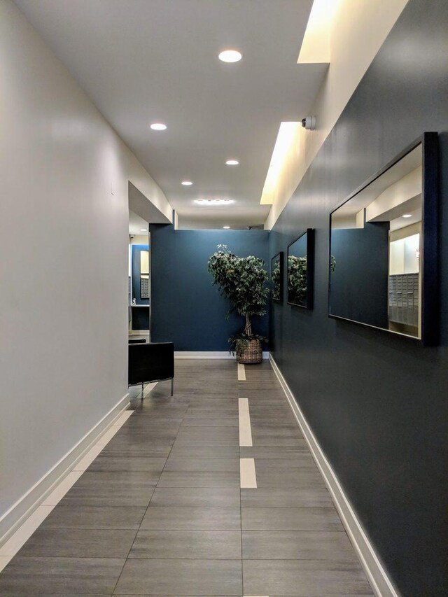 3201 W Leland Ave Unit 406, Chicago, IL 60625 - corridor featuring recessed lighting and baseboards