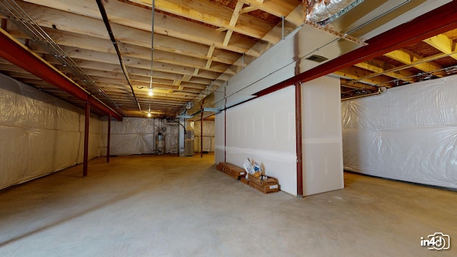 24433 W Bantry Ln, Shorewood, IL 60404 - unfinished basement with heating unit
