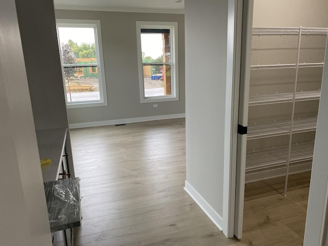 24433 W Bantry Ln, Shorewood, IL 60404 - corridor featuring baseboards and wood-type flooring