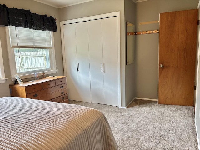 1217 Retz Dr, Ottawa, IL 61350 - carpeted bedroom featuring a closet and crown molding