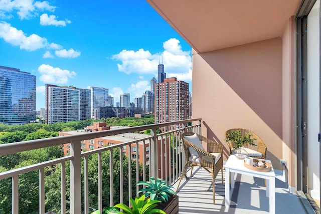 1101 S State St Unit 407, Chicago, IL 60605 - balcony with a skyline view