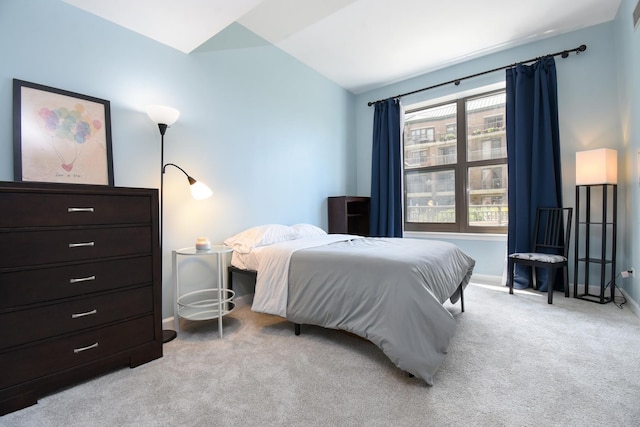 1101 S State St Unit 407, Chicago, IL 60605 - carpeted bedroom with vaulted ceiling and baseboards