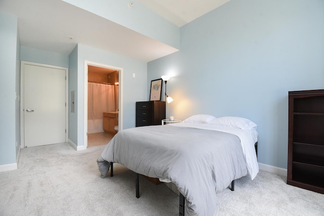 1101 S State St Unit 407, Chicago, IL 60605 - bedroom featuring light carpet and ensuite bath