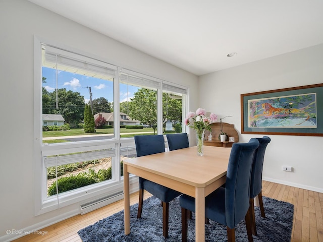 711 Bryant Ave, Barrington, IL 60010 - dining space with light wood-type flooring and baseboards