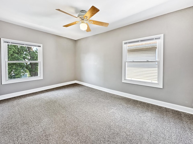 2423 Collins St, Blue Island, IL 60406 - carpeted spare room with baseboards and a ceiling fan