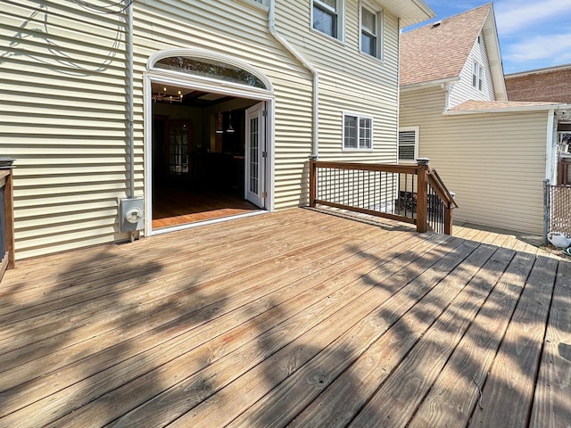2423 Collins St, Blue Island, IL 60406 - view of wooden deck