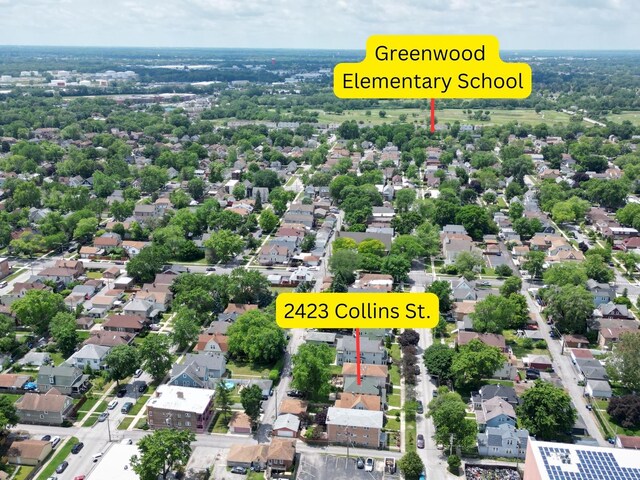 2423 Collins St, Blue Island, IL 60406 - aerial perspective of suburban area