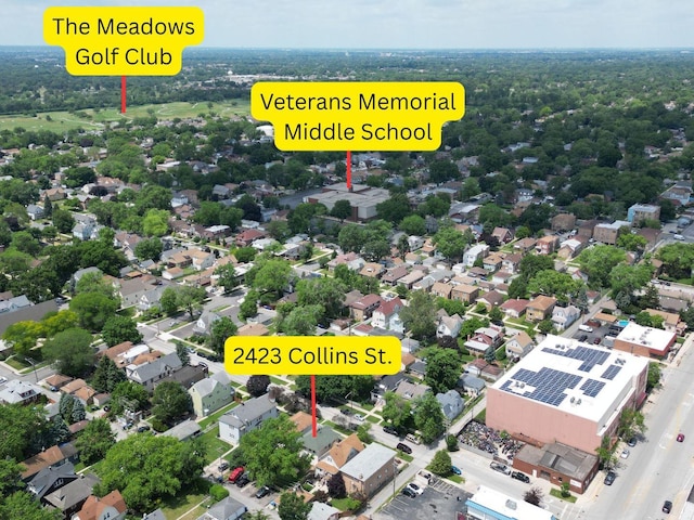 2423 Collins St, Blue Island, IL 60406 - aerial view of residential area