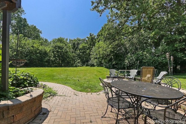 7523 Hickory, Wonder Lake, IL 60097 - view of patio featuring outdoor dining area