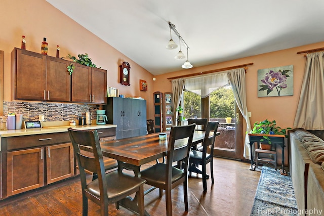 7523 Hickory, Wonder Lake, IL 60097 - dining space featuring dark wood-style flooring