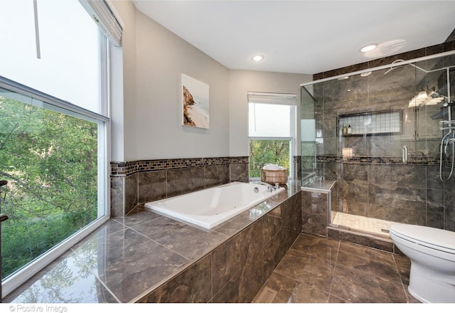 11405 191st St, Mokena, IL 60448 - bathroom with a garden tub and a stall shower