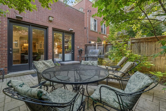 1725 N Fremont St, Chicago, IL 60614 - view of patio featuring outdoor dining space and a grill